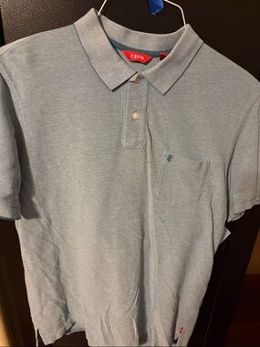 Izod Light Blue Men's Polo with Chest Pocket